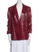 Cinq à Sept Faux Leather Blazer