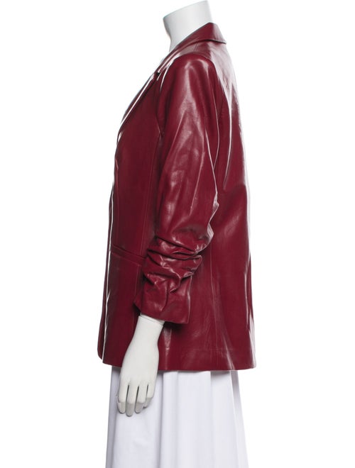 Cinq à Sept Faux Leather Blazer