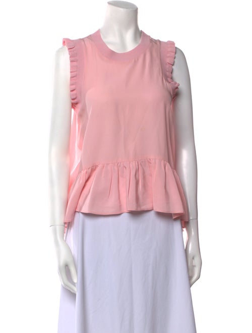 Cinq à Sept Silk Scoop Neck Blouse