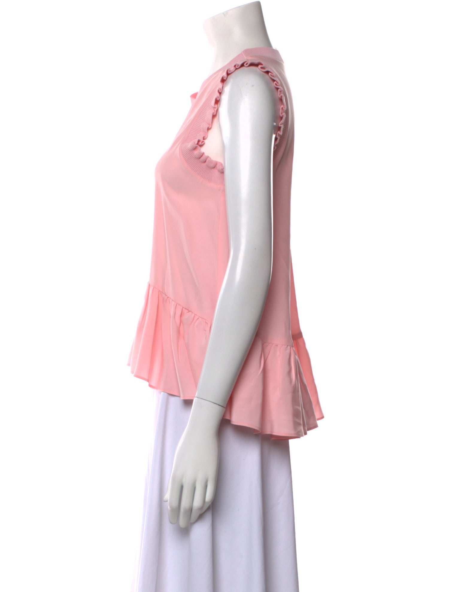 Cinq à Sept Silk Scoop Neck Blouse