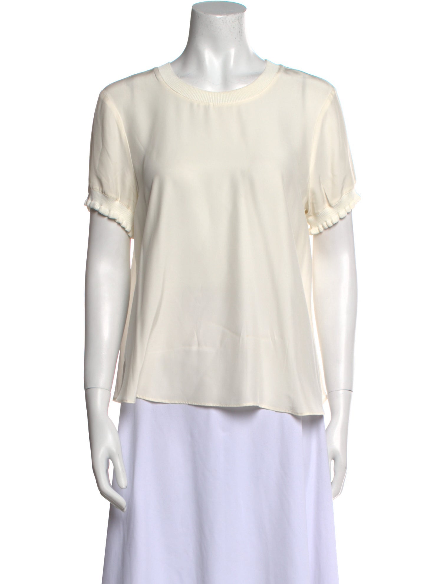 Cinq à Sept Silk Scoop Neck Blouse