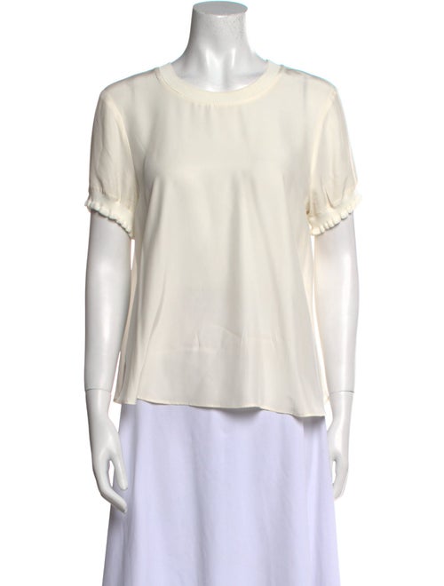 Cinq à Sept Silk Scoop Neck Blouse