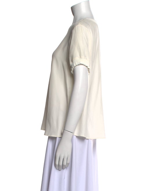 Cinq à Sept Silk Scoop Neck Blouse