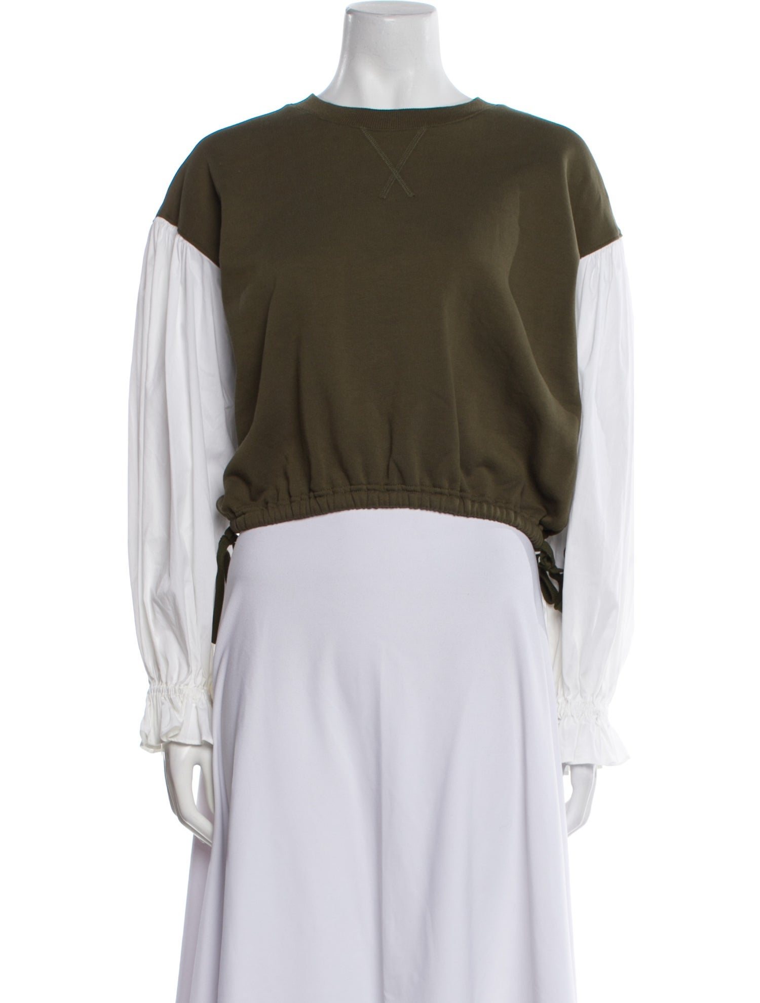 Cinq à Sept Bateau Neckline Short Sleeve Crop Top w/ Tags