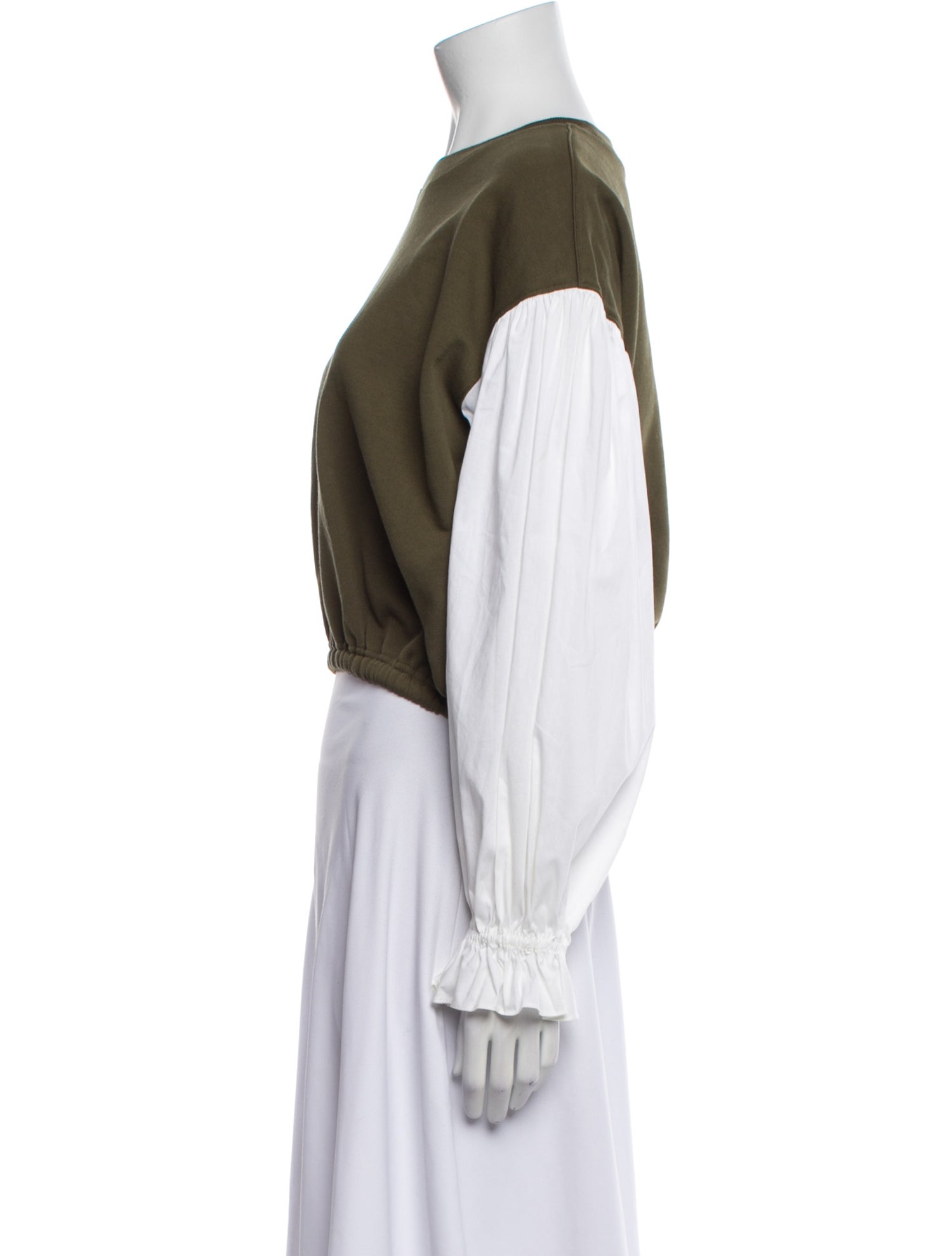 Cinq à Sept Bateau Neckline Short Sleeve Crop Top w/ Tags