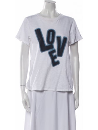 Cinq à Sept Graphic Print Crew Neck T-Shirt