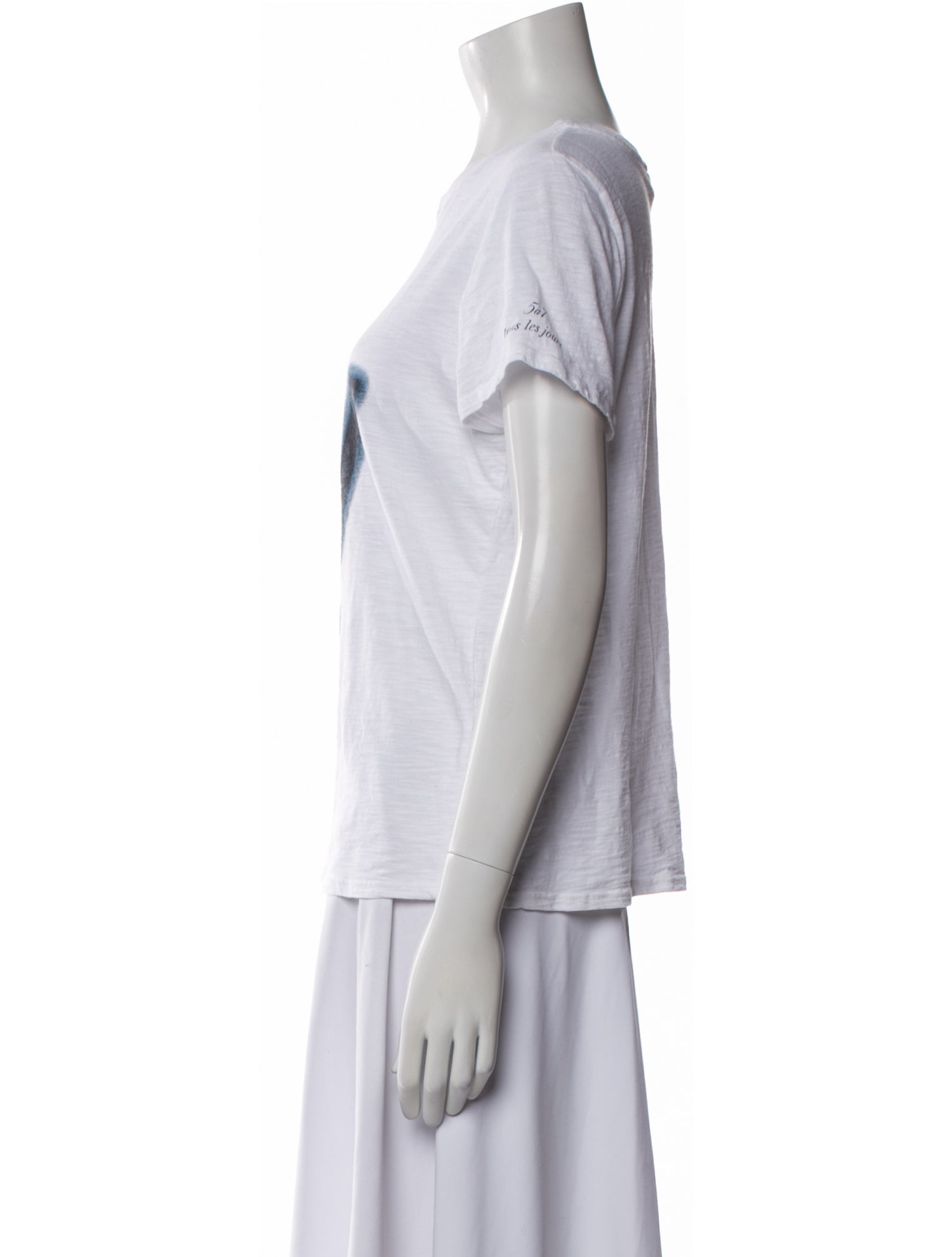 Cinq à Sept Graphic Print Crew Neck T-Shirt