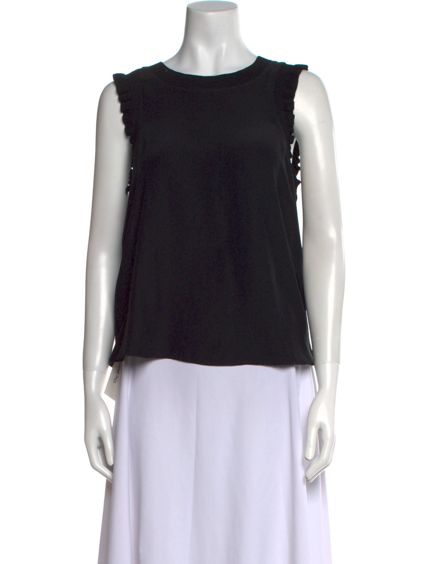 Cinq à Sept Silk Scoop Neck Top