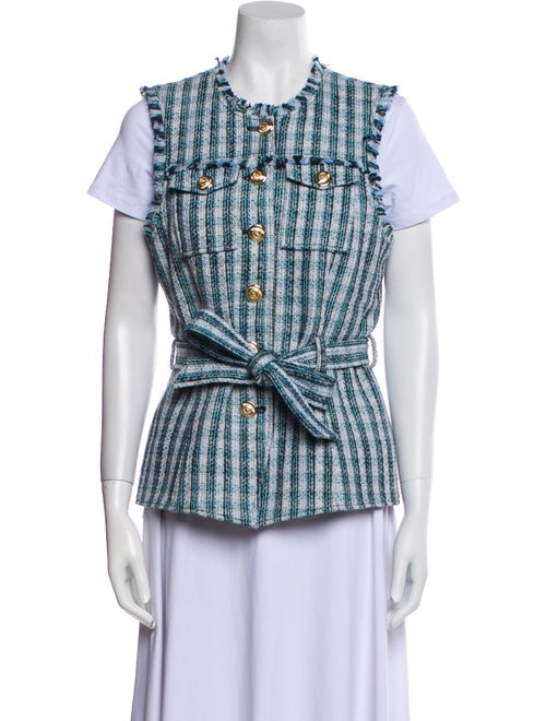 Cinq à Sept Plaid Print Vest