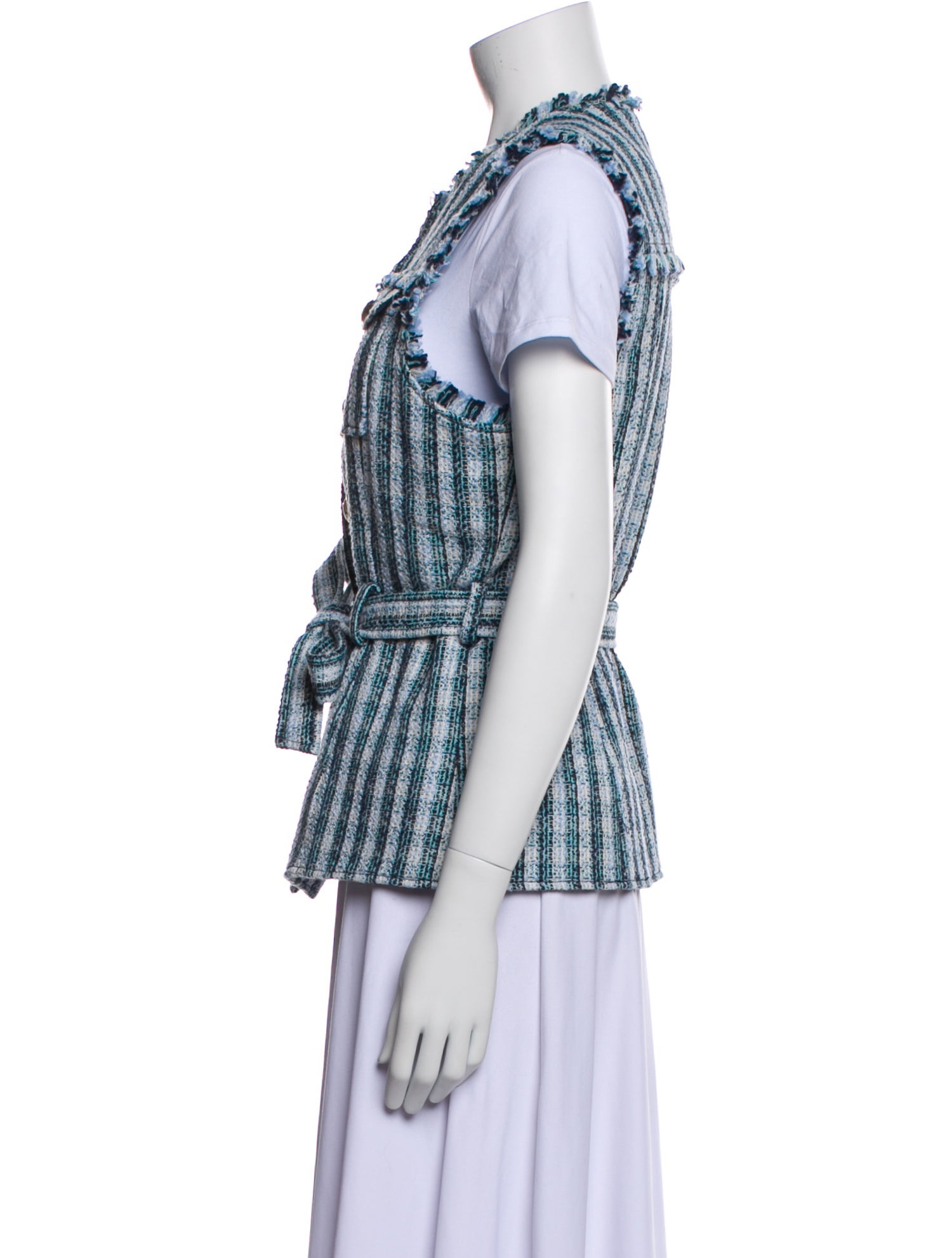 Cinq à Sept Plaid Print Vest