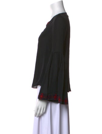 Cinq à Sept Silk V-Neck Blouse