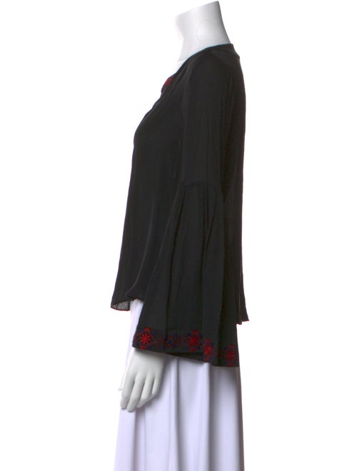 Cinq à Sept Silk V-Neck Blouse