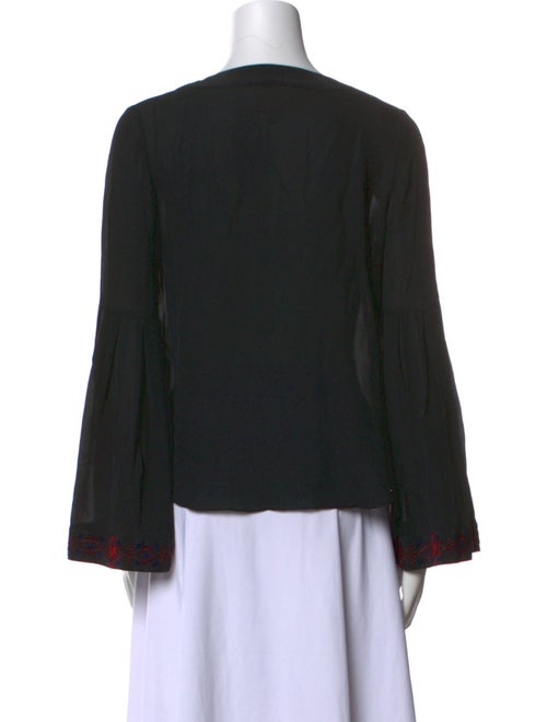 Cinq à Sept Silk V-Neck Blouse