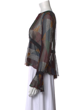Cinq à Sept Silk Printed Blouse