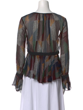 Cinq à Sept Silk Printed Blouse