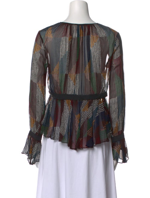 Cinq à Sept Silk Printed Blouse