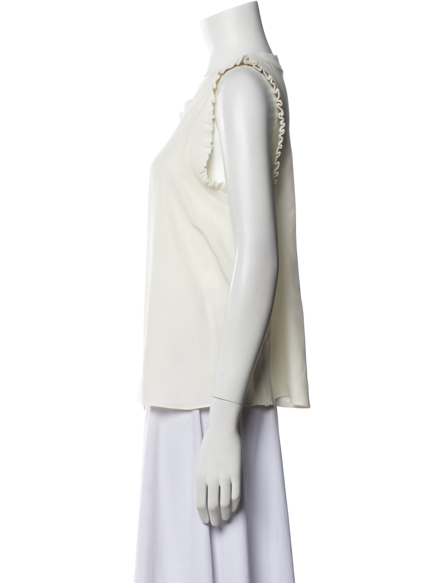 Cinq à Sept Silk Scoop Neck Top