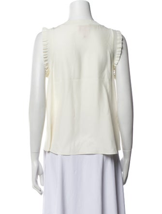 Cinq à Sept Silk Scoop Neck Top