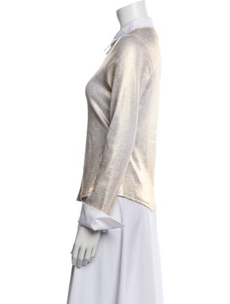 Cinq à Sept Long Sleeve Button-Up Top