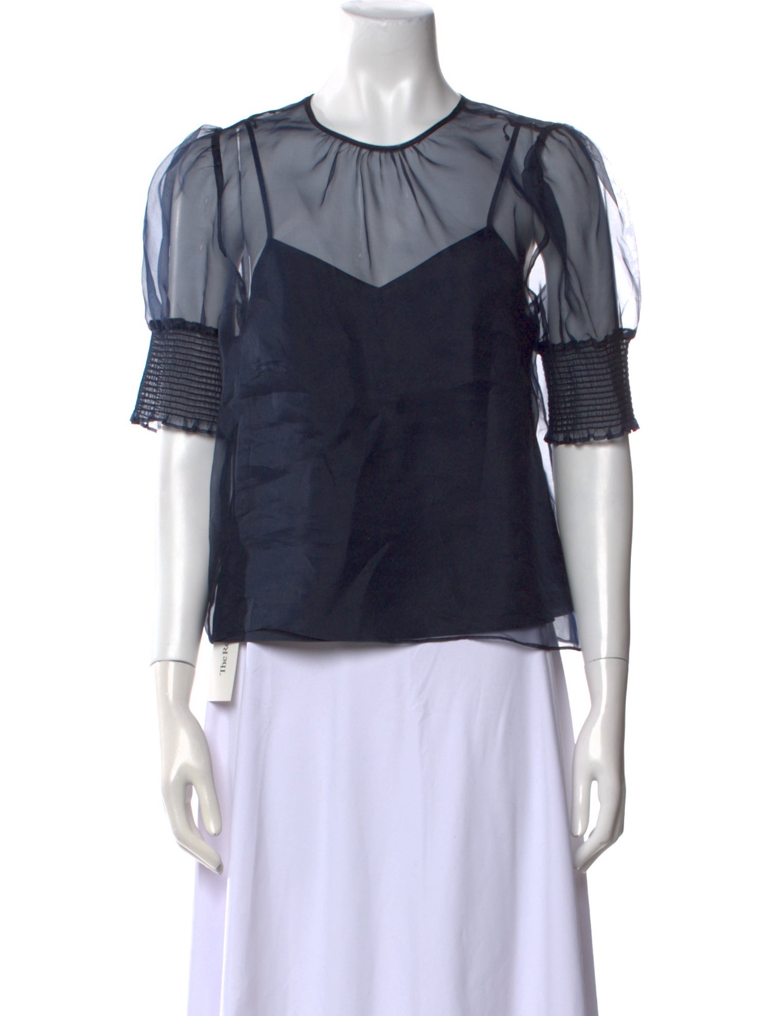 Cinq à Sept Silk Crew Neck Blouse w/ Tags