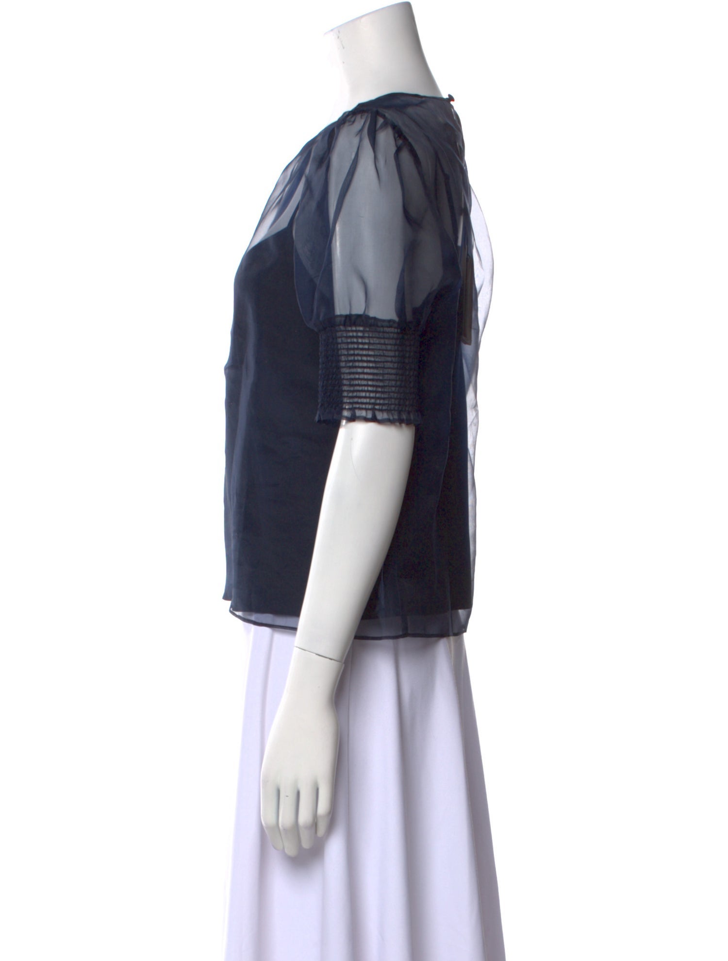 Cinq à Sept Silk Crew Neck Blouse w/ Tags