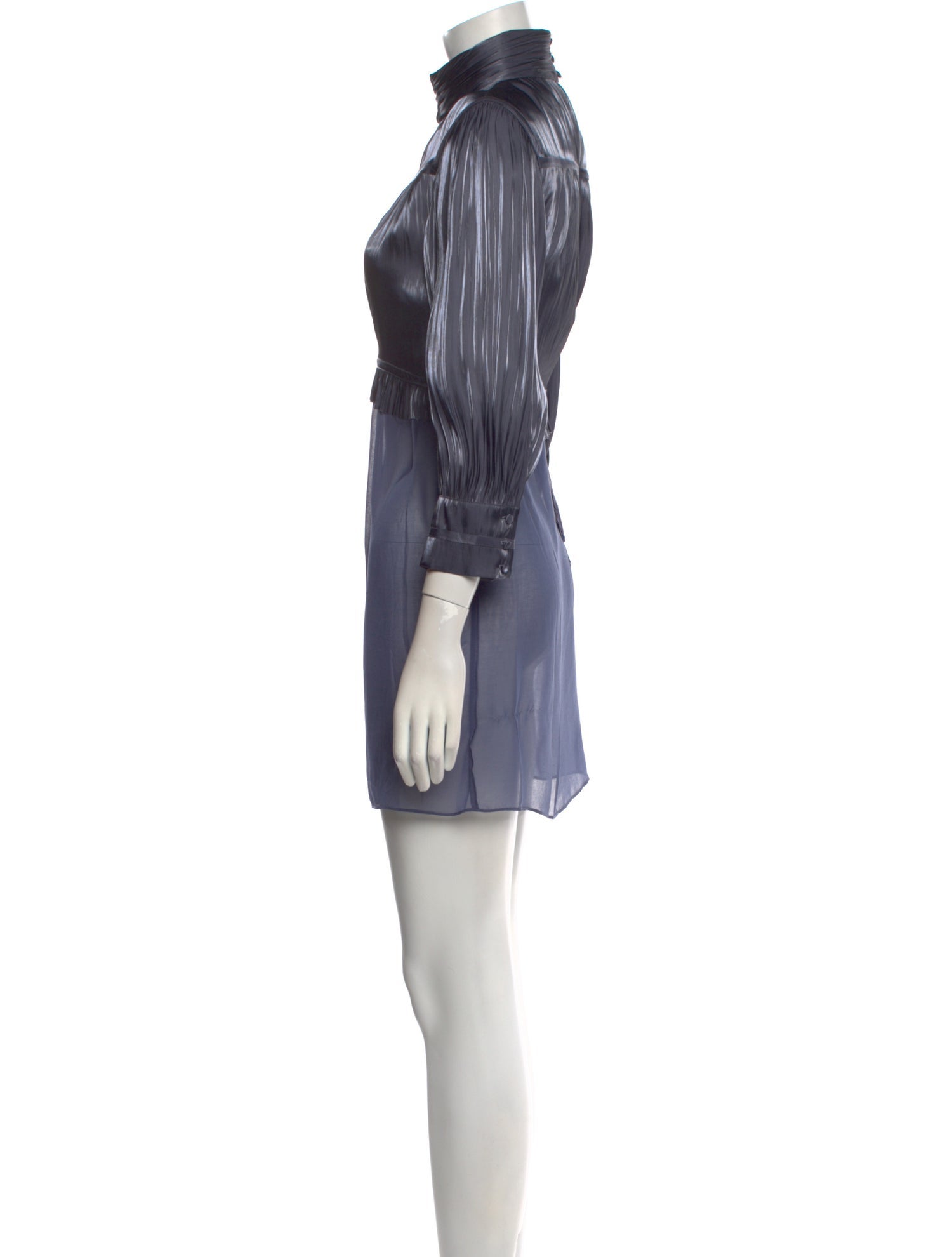 Cinq à Sept Mock Neck Mini Dress