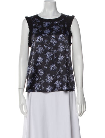 Cinq à Sept Silk Printed Top