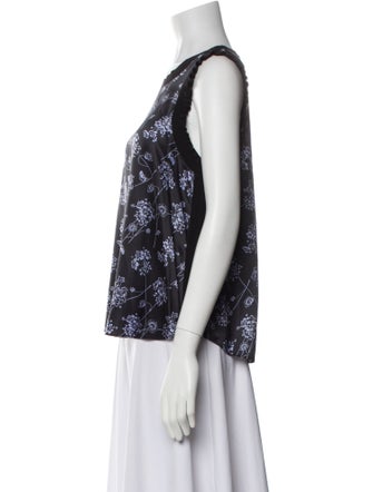 Cinq à Sept Silk Printed Top