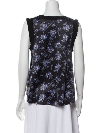 Cinq à Sept Silk Printed Top