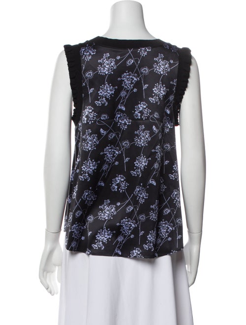 Cinq à Sept Silk Printed Top