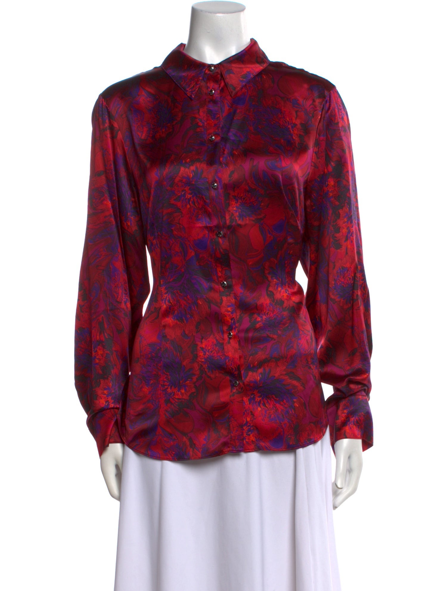 Cinq à Sept Silk Floral Print Blouse w/ Tags