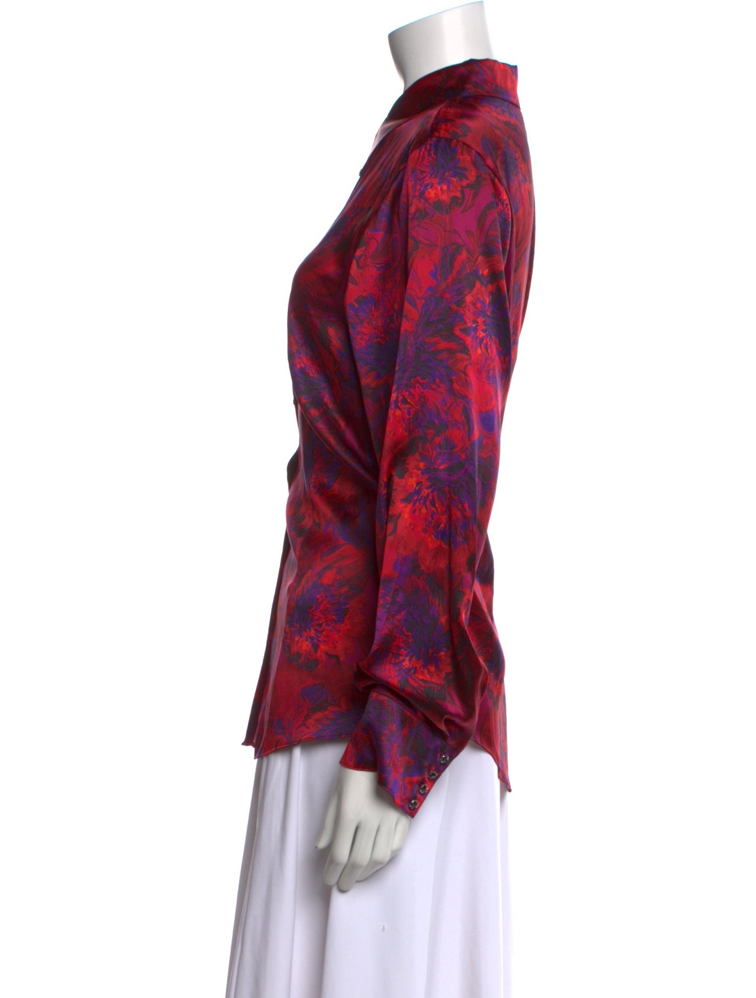 Cinq à Sept Silk Floral Print Blouse w/ Tags