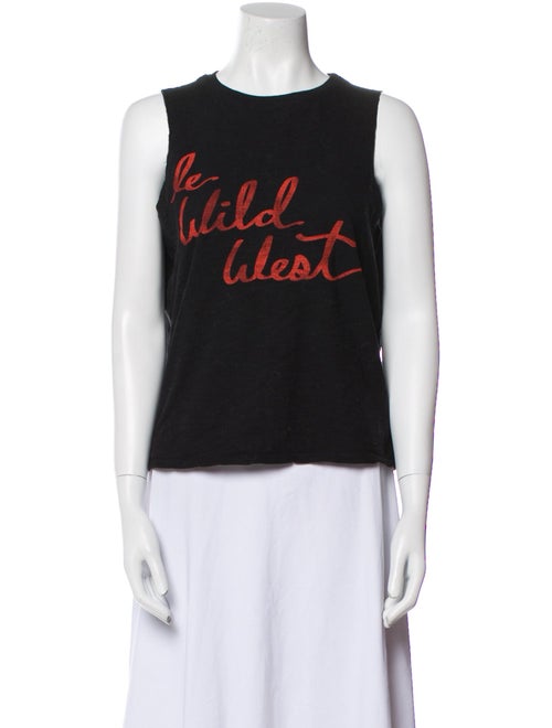 Cinq à Sept Graphic Print Crew Neck Top