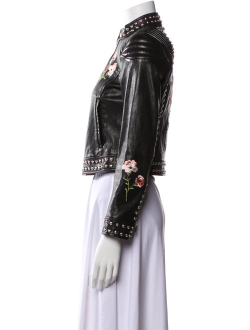 Cinq à Sept Leather Biker Jacket