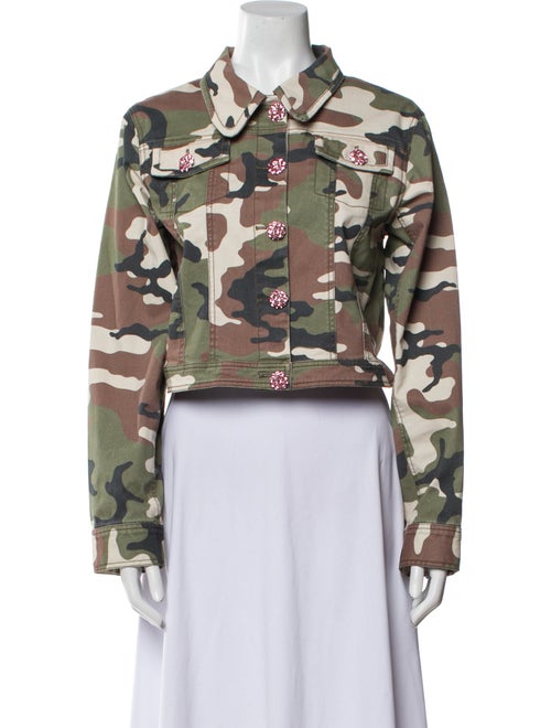 Cinq à Sept Patterned Biker Jacket