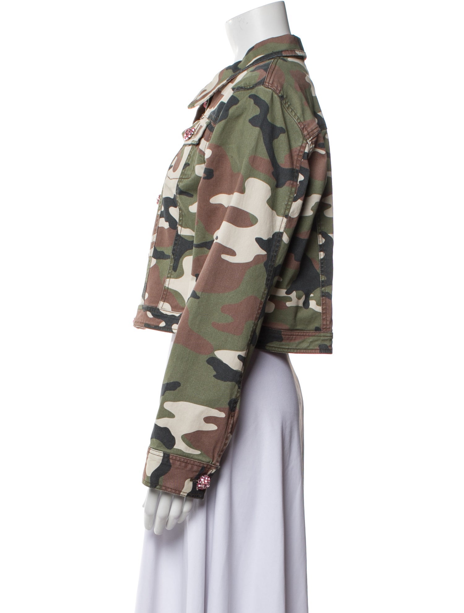 Cinq à Sept Patterned Biker Jacket