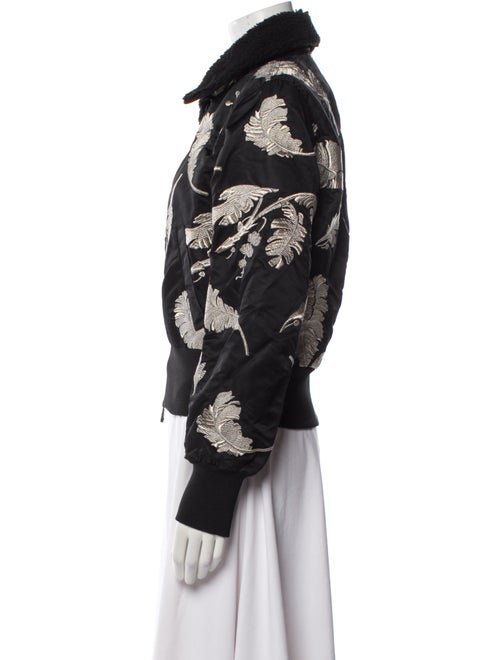 Cinq à Sept Nylon Printed Bomber Jacket