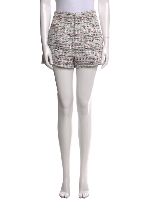 Cinq à Sept Tweed Pattern Mini Shorts