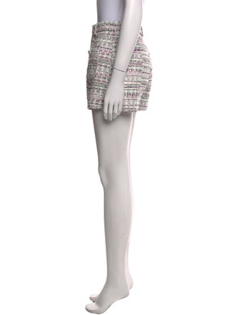 Cinq à Sept Tweed Pattern Mini Shorts