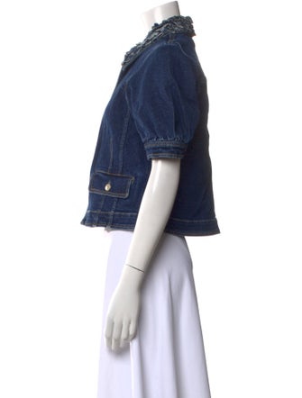 Cinq à Sept Short Sleeve Crop Top