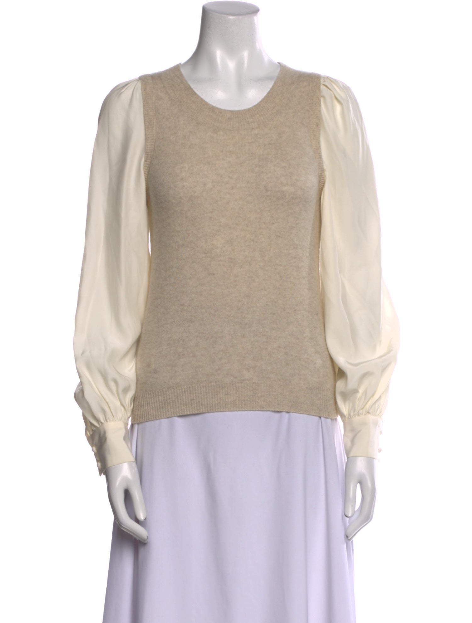 Cinq à Sept Cashmere Scoop Neck Sweatshirt