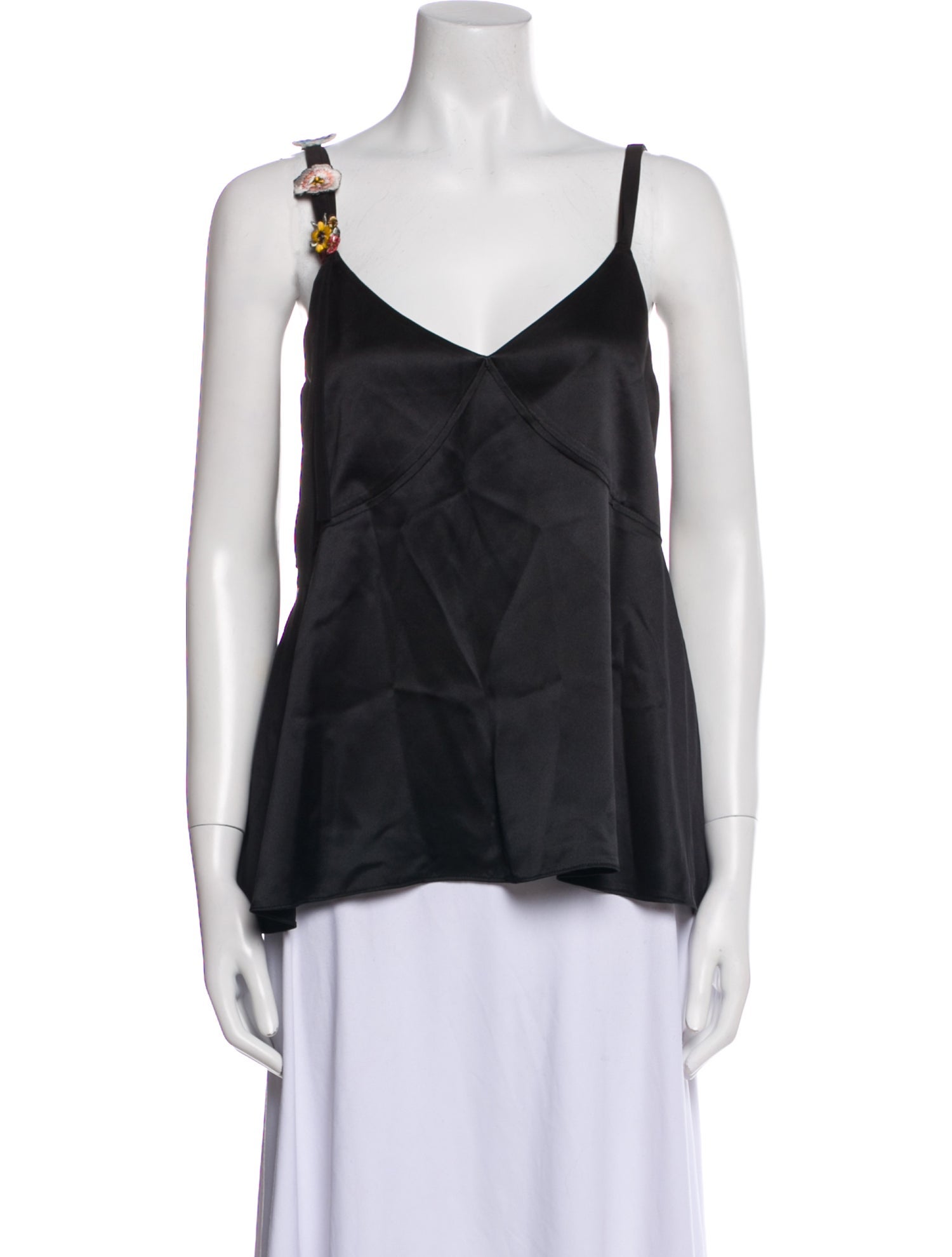 Cinq à Sept Silk V-Neck Top