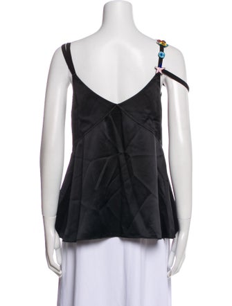 Cinq à Sept Silk V-Neck Top