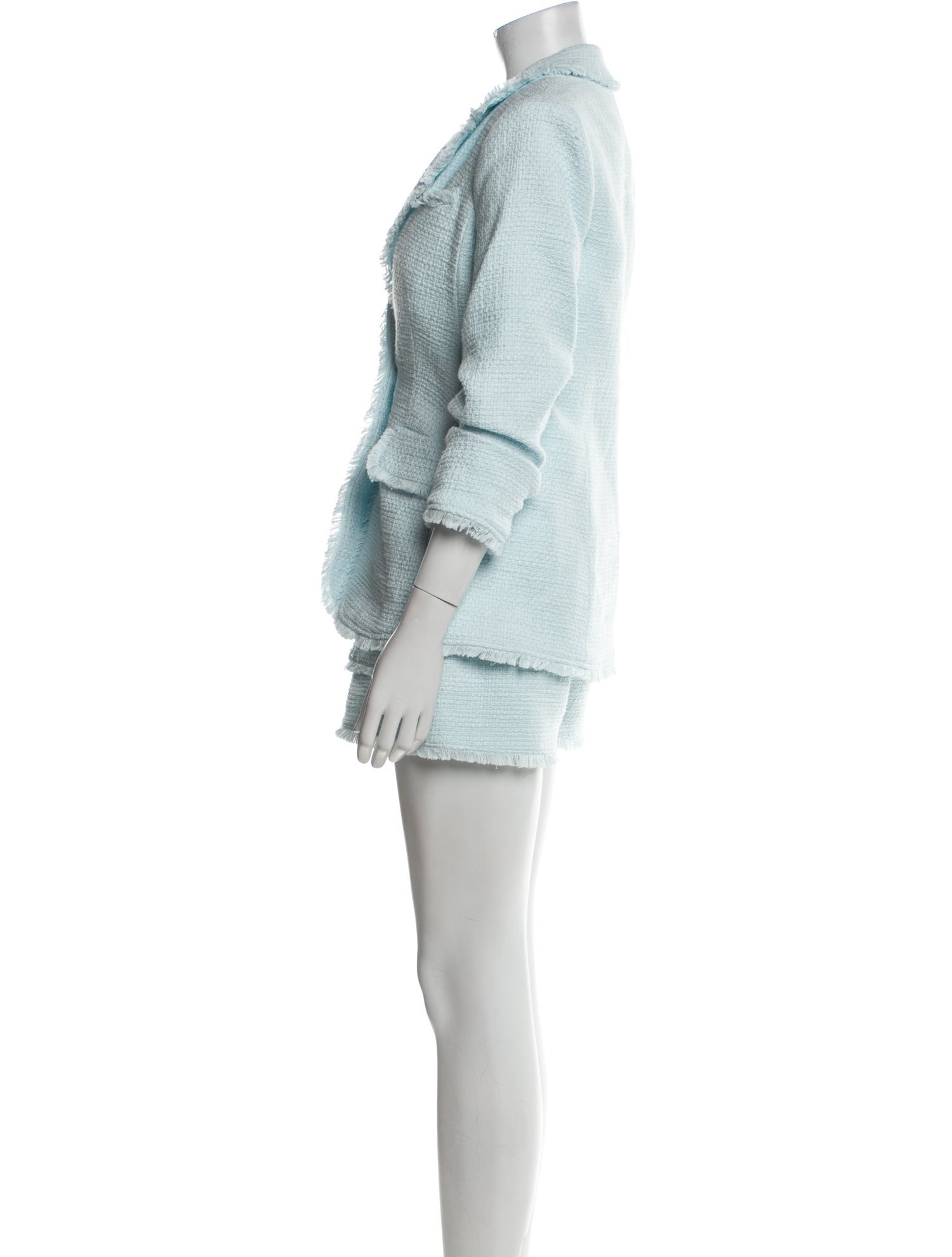 Cinq à Sept Raw-Edge Trim Short Set