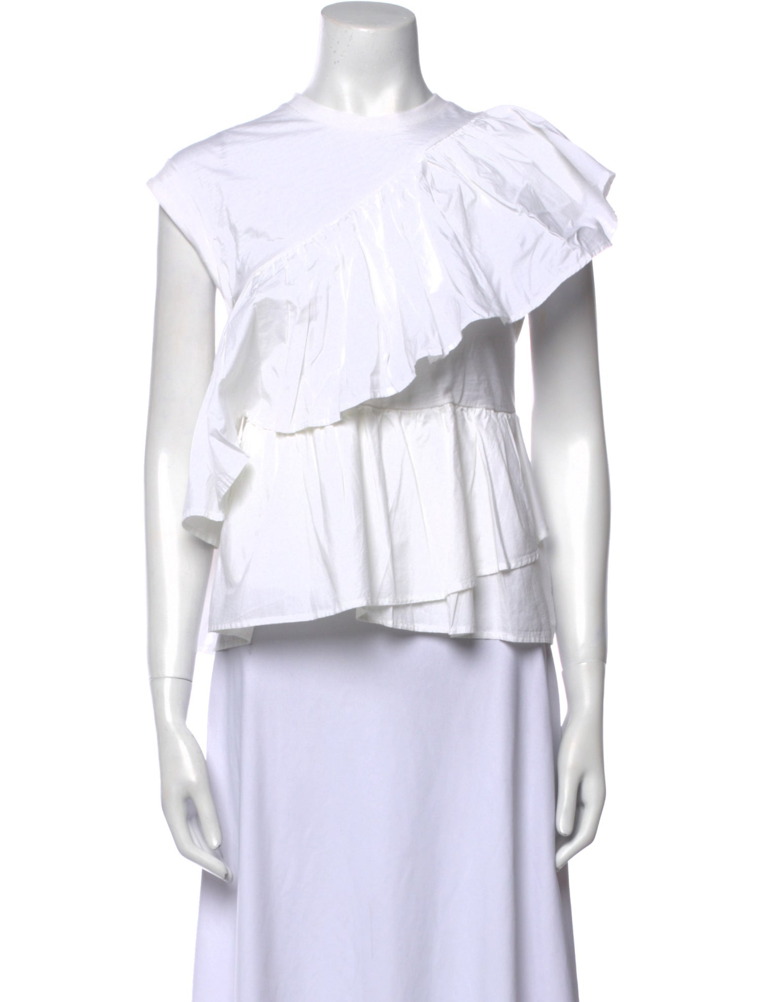 Cinq à Sept One-Shoulder Short Sleeve Top w/ Tags