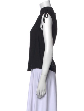 Cinq à Sept Silk Mock Neck Top