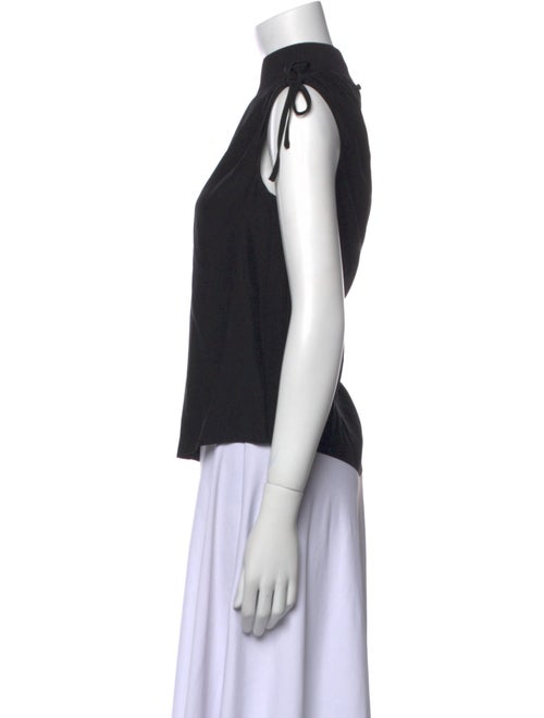 Cinq à Sept Silk Mock Neck Top