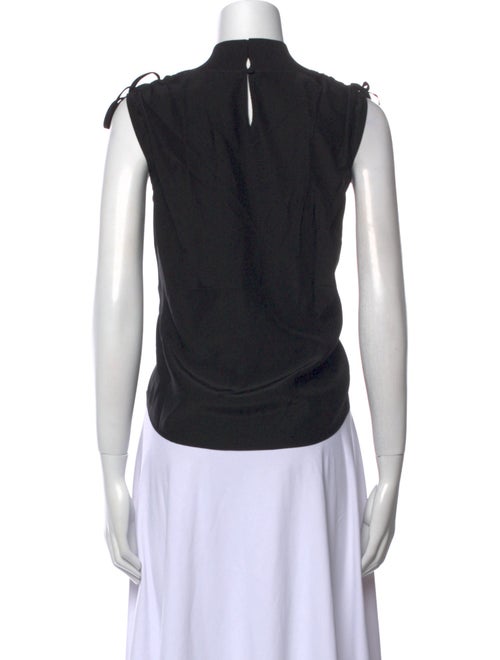 Cinq à Sept Silk Mock Neck Top