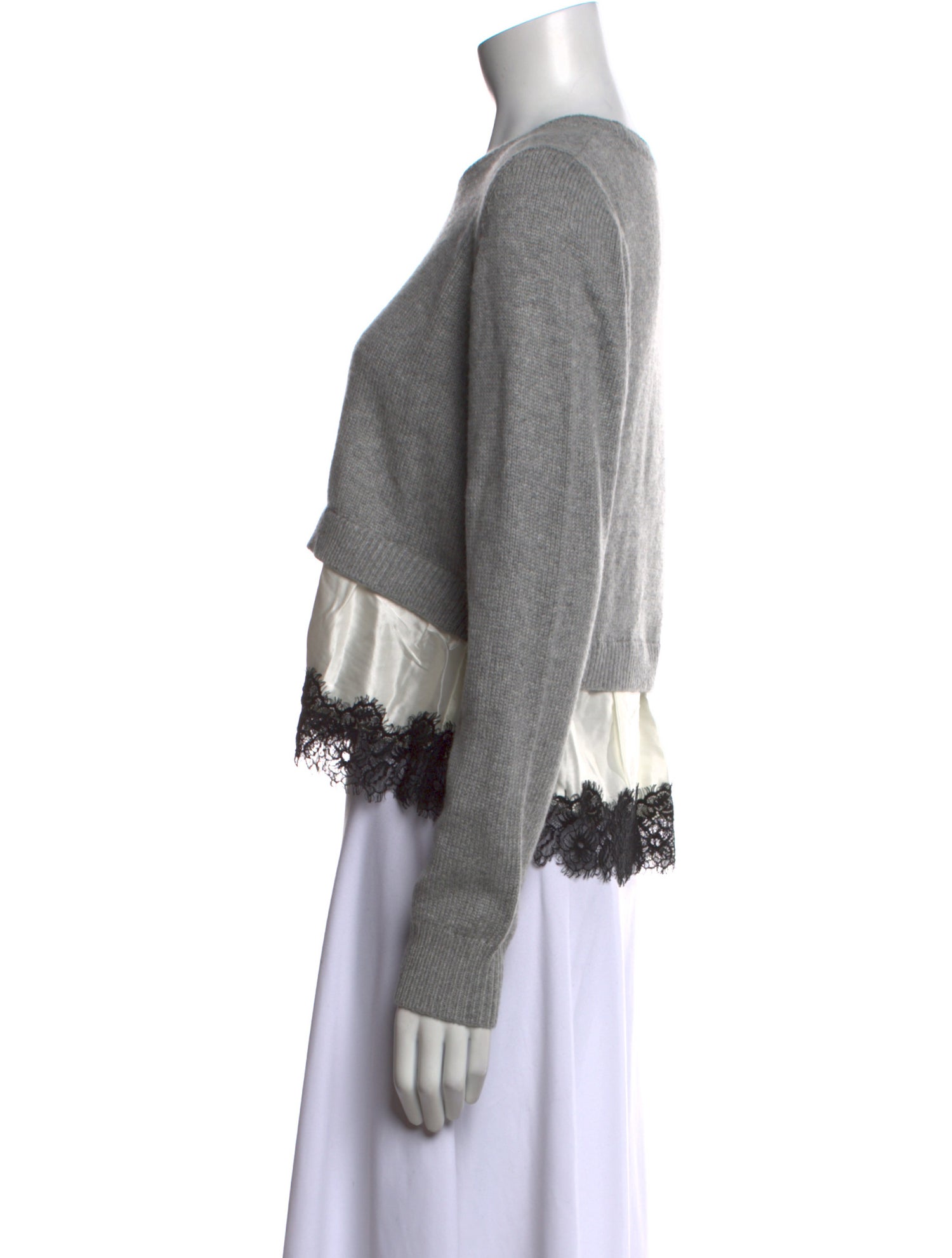 Cinq à Sept Colorblock Pattern Crew Neck Sweater w/ Tags