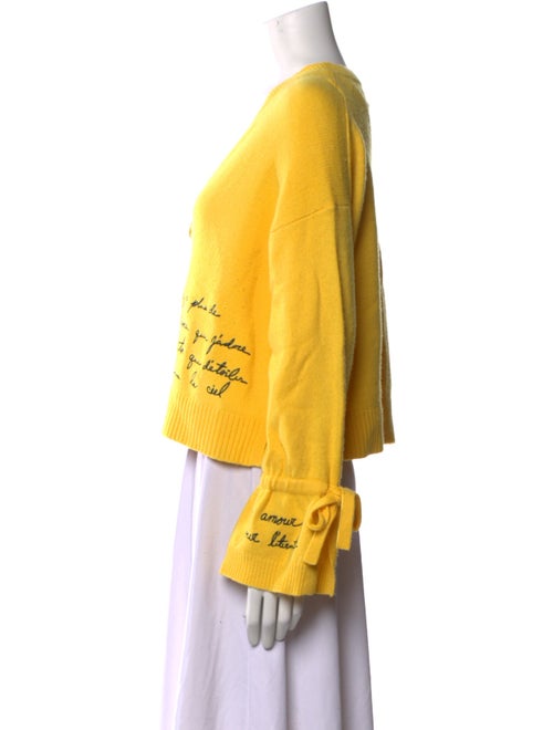 Cinq à Sept Printed V-Neck Sweater